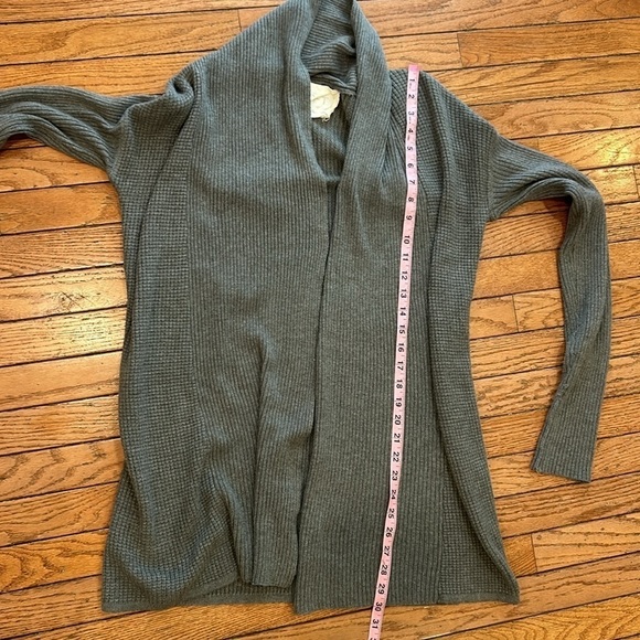 LOFT rabbit hair blend open front long cardigan - Picture 6 of 11